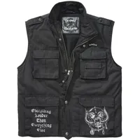 Brandit Textil Motörhead Ranger Vest Schwarz XXL
