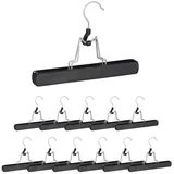 Relaxdays 24 x Hosenspanner in schwarz