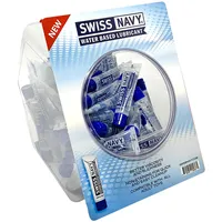Swiss Navy Gleitgel auf Wasserbasis, 10 ml, Fischglas mit 100 Stück