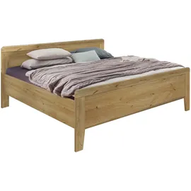 Wiemann Holzbett WIEMANN "Bern", beige (bianco, eiche, dekor), B:149cm H:88cm L:207cm, Betten, 4-fach Liegehöhenverstellung