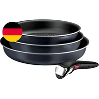Tefal Ingenio Enjoy Pfannen-Set, 3-Teilig, 22/24/28 Cm + Abnehmbarer Griff, Indu
