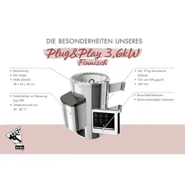 Karibu MH Saja Eck 3,6 kW + Zubehör
