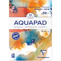Clairefontaine Aquarellblock Goldline Aquapad A4 50 Blatt 300g