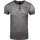 RUSTY NEAL T-Shirt RUSTY NEAL, Herren, Gr. 3XL, grau (anthrazit), 100% Baumwolle, mehrfarbig, normal, Rundhals, Shirts T-Shirt, mit schicker Knopfleiste