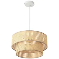 Lux.pro Hängeleuchte Ascot Ø40 cm Rattanoptik [ lux.pro