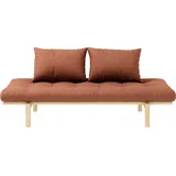 Karup Design Daybett Pace (Set, 2 tlg), aus massiven Kiefernholz, inkl. Futonmatratze beige|braun