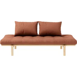 Karup Design Daybett Pace (Set, 2 tlg), aus massiven Kiefernholz, inkl. Futonmatratze beige|braun