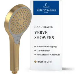 Villeroy & Boch Verve Showers Handbrause 3 Strahlarten, TVS10900100076