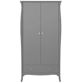 VCM ebuy24 Simon Kleiderschrank 1 Schublade 2 Türen Grau