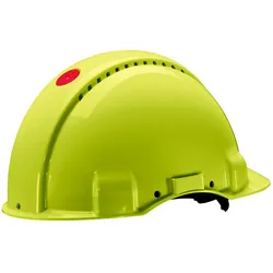 3M Schutzhelm, Uvicator, Ratschenverschluss, nicht belüftet, dielektrisch 1000 V, Lederschweißband, Warnfarbe, G3001MUV100V-GB