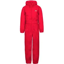 Trespass Button Regenanzug Rot 5/6 Jahre