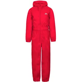 Trespass Button Regenanzug Rot 5/6 Jahre