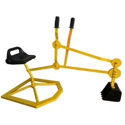 Bagger für Sandkiste - Gelb / Schwarz - 107 x 46 x 65 cm - aus Stahl / Kunststoff