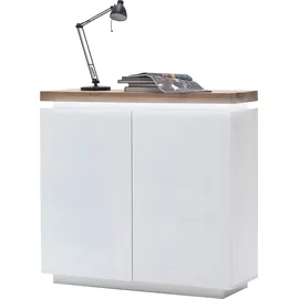 MCA Furniture Highboard 120 x 114 x 40 cm Weiß
