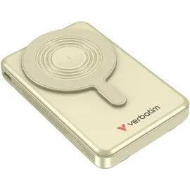 Verbatim 32274, Powerbank Lithium Polymer (LiPo), 10000 mAh, Kabelloses Aufladen, Gold