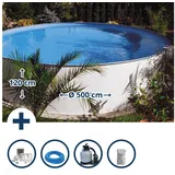 SUMMER FUN Stahlwandpool Set hoch rund Borneo 500 x 120 cm