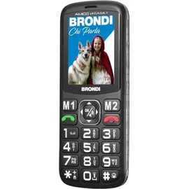 Brondi AMICO DI CASA+, Balken, Dual-SIM, 6,1 cm (2.4"), 1,3 MP, 800 mAh, Schwarz - Schwarz