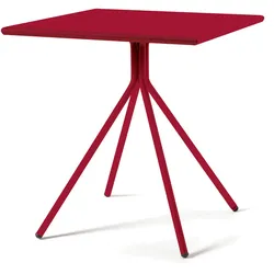 Outdoortisch Rick 80x80x75 cm rot
