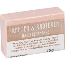 BRUNNEN 212159042 Modelliermasse Kneten & Radieren Glitter rosa