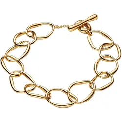 Pandora 563864C00 Damen-Armband Organisch Geformt Goldfarben, 18 cm