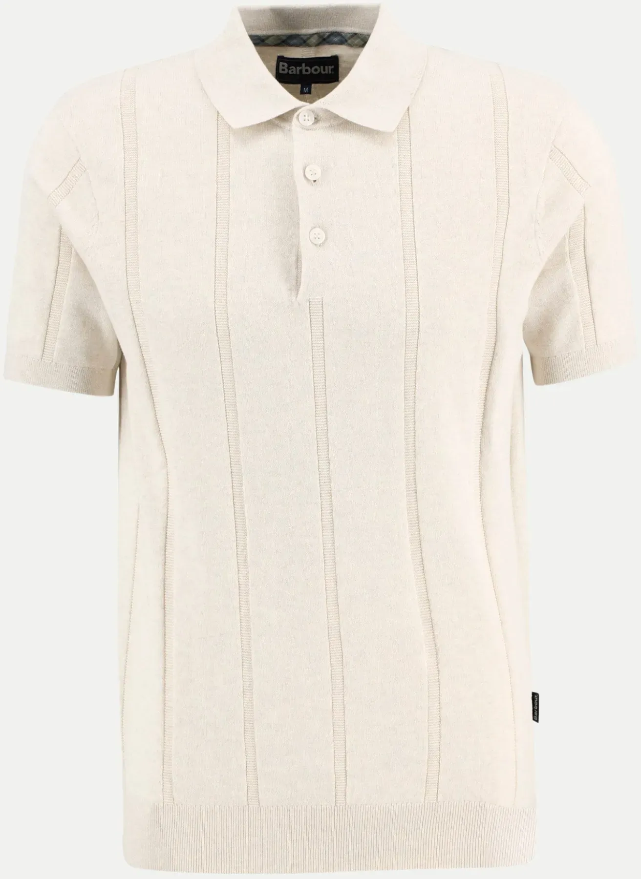 Strick Poloshirt Beige L