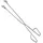 Sauvic Grillzange 55 cm Edelstahl Silber
