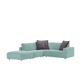 Musterring Ecksofa Lucia ¦ türkis/petrol ¦ Maße (cm): B: 300 H: 81 T: 266.0