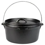deluke Dutch Oven 7,5 L Gusseisen Schwarz
