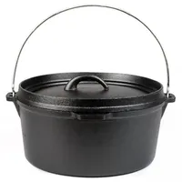 deluke Dutch Oven 7,5 L Gusseisen Schwarz