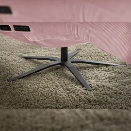 KAWOLA Relaxliege LETICIA motorisch Feincord rosa