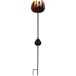 LED Gartenleuchte NÄVE "Blume", braun (kupferfarben), H:90cm T:15cm, Lampen