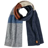 CAMEL ACTIVE Herren Dicker Strickschal aus einem Wollmix Blau, menswear-OS