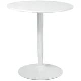Homcom Esszimmertisch Ø 70 cm weiß