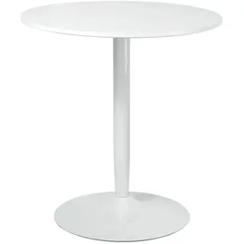 Homcom Esszimmertisch Ø 70 cm weiß