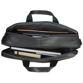LEONHARD HEYDEN Hamburg Aktentasche Leder 40 cm Laptopfach schwarz