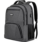 RJEU Rucksack Herren für Schule Laptop Rucksack 15,6 Zoll, Schulrucksack Jungen Teenager Wasserdichte mit USB-Ladeanschluss Tablet für Universität, Reisen, Arbeit Rucksack