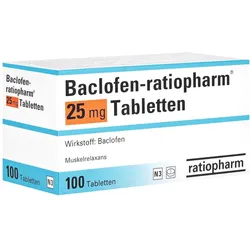 Baclofen-ratiopharm 25 mg Tabletten 100 St