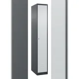 C+P Spind Classic PLUS, 1 Abteil, HxBxT 185x30x50cm, Zylinderschloss, Anthrazit/Hellgrau von PROREGAL