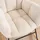 Home Deluxe Schaukelstuhl NARA Bouclé 68 x 95 x 88 cm Weiß mit Hocker