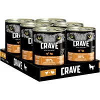 Crave Adult Hundenassfutter Pastete mit Truthahn & Huhn, 6