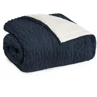 Blumtal Kuscheldecke, Dunkelblau, Sonoma Eiche, Textil, Rechteckig, 230x270 cm