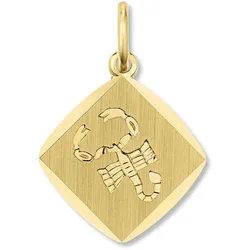 Sternzeichen-Anhänger ONE ELEMENT "Skorpion Sternzeichen Anhänger aus 333 Gelbgold", gold, Schmuckanhänger, Damen, Schütze, Gelbgold 333, Damen Gold Schmuck Skorpion