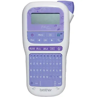 Brother PT-H200 – Tragbares Etikettengerät für kreative Arbeiten und das Organisieren zu Hause – Lieferung mit 1 TZE-Band, 12 mm, Gold/Weiß (4 m), PTH200YP1, andere, norme