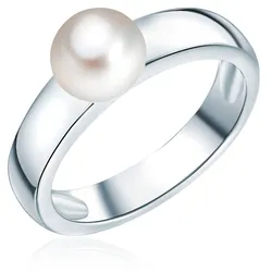 Valero Pearls Perlen-Ring Sterling Silber Süßwasser-Zuchtperle in Silber Ringe   Damen 