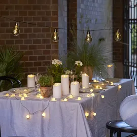 Star Trading LED-Kerze 18 cm weiß