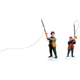 Lemax Flyfishing with Dad Weihnachtsdorf mehrfarbig 0,58 m x 1,05 m x 0,25 m handbemalt