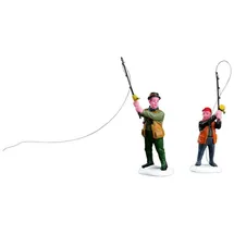 Lemax Flyfishing with Dad Weihnachtsdorf mehrfarbig 0,58 m x 1,05 m x 0,25 m handbemalt