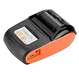 Bluetooth Thermodrucker, Mobiler Bon- und Etikettendrucker, 58mm Druckbreite, 110-240V EU-Stecker, Kassendrucker für Rechnungen und Quittungen