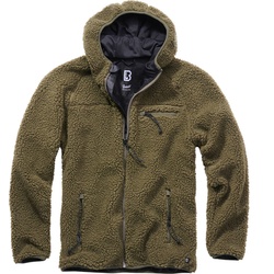 Brandit Teddyfleece Worker Jacke, grün, Größe 4XL für Männer