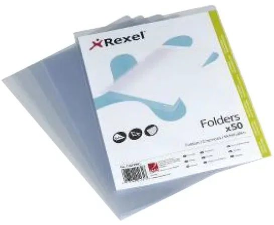 Rexel Hetzel - L-förmiger Ordner - für A4 - klar (Packung mit 50)